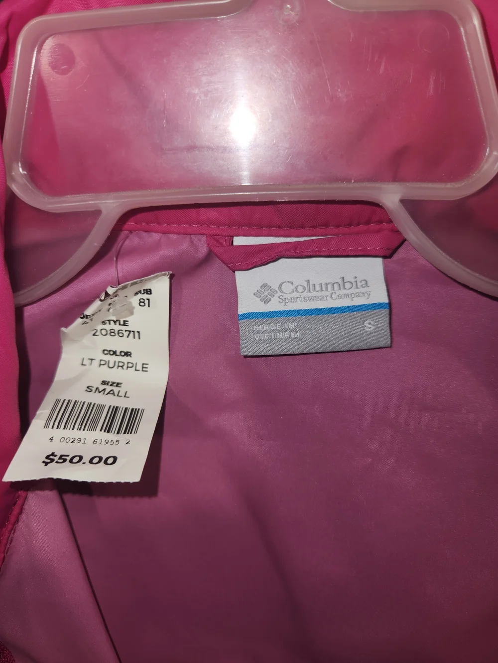 Columbia Women's Pink Rain Jacket